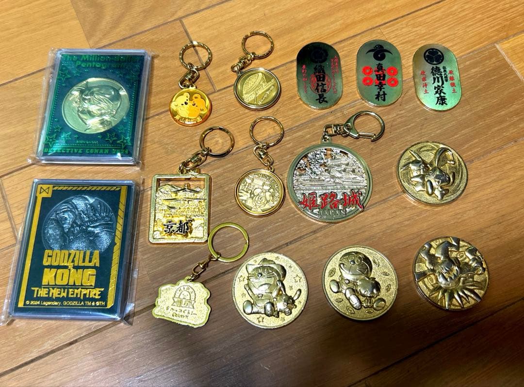 記念メダル　ドラえもん、コナン、ポケモン、戦国武将、観光名所等