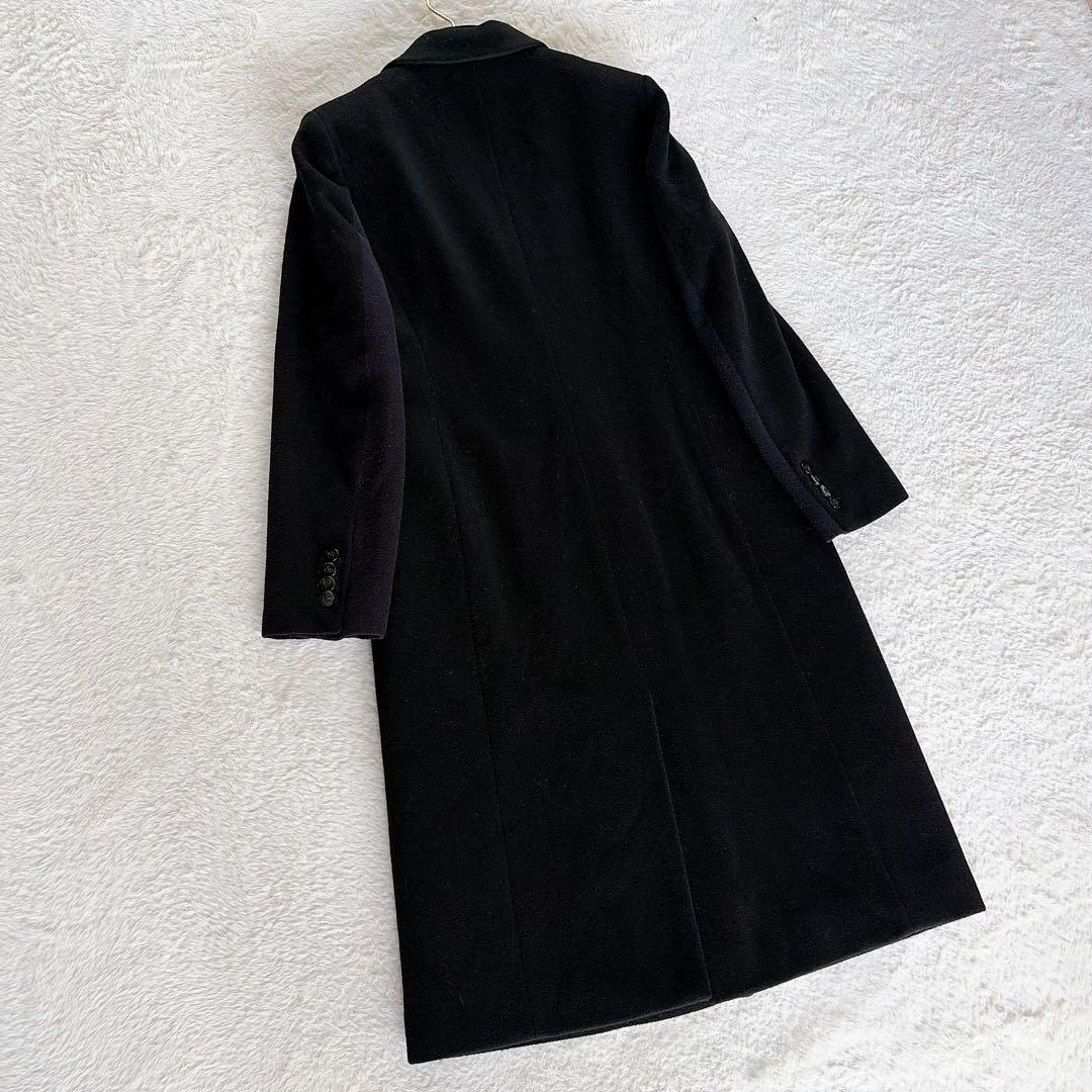 希少✨【ポールスミス】カシミヤ混ウールダブルチェスターロングコート ブラック38