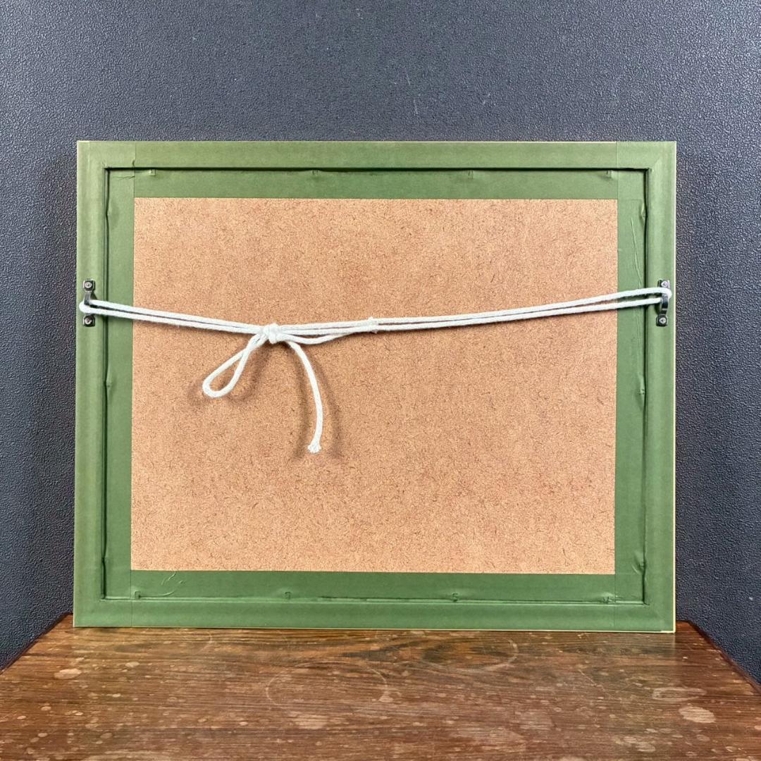 美品 藤城清治「日本の愛唄歌12月 たき火」レフグラフ 直筆サイン入 楽譜付