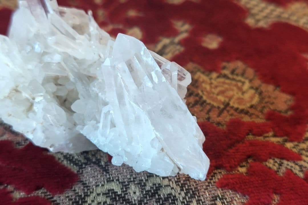 水晶クラスタークリスタル浄化虹入りレインボー