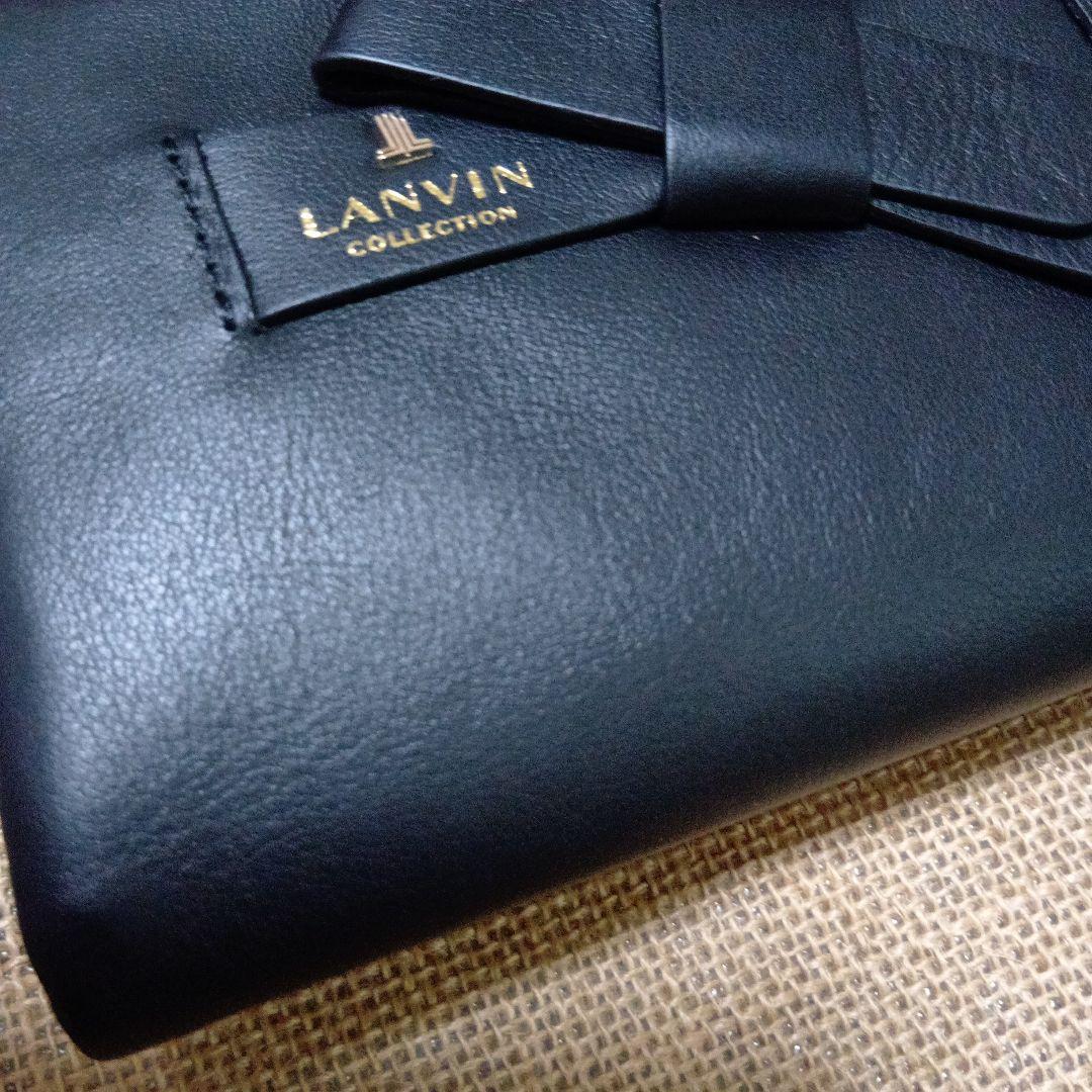 1/8限定価格 新品未使用 ランバンコレクション ラペリパース　折り財布 黒