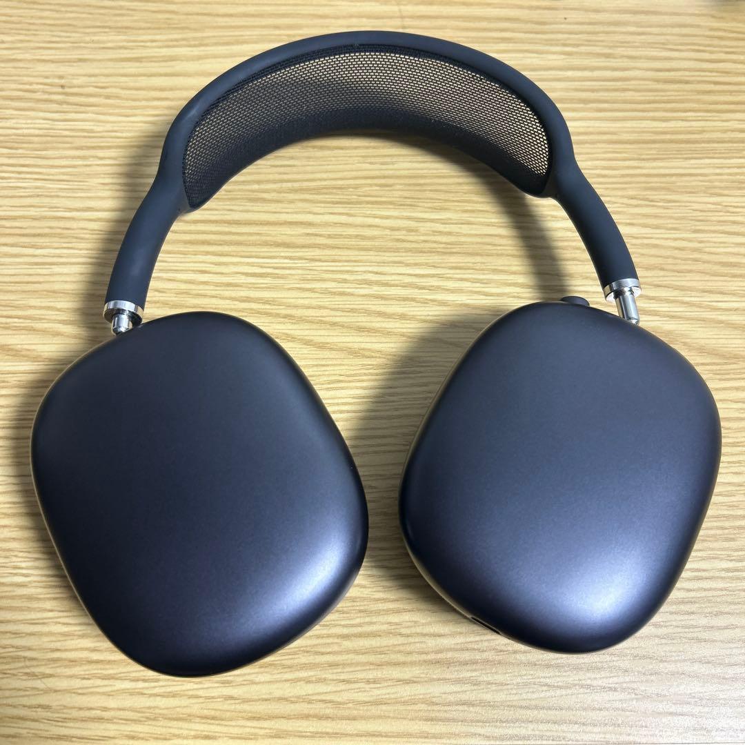 AirPods MAX midnight 箱、ケーブル付き