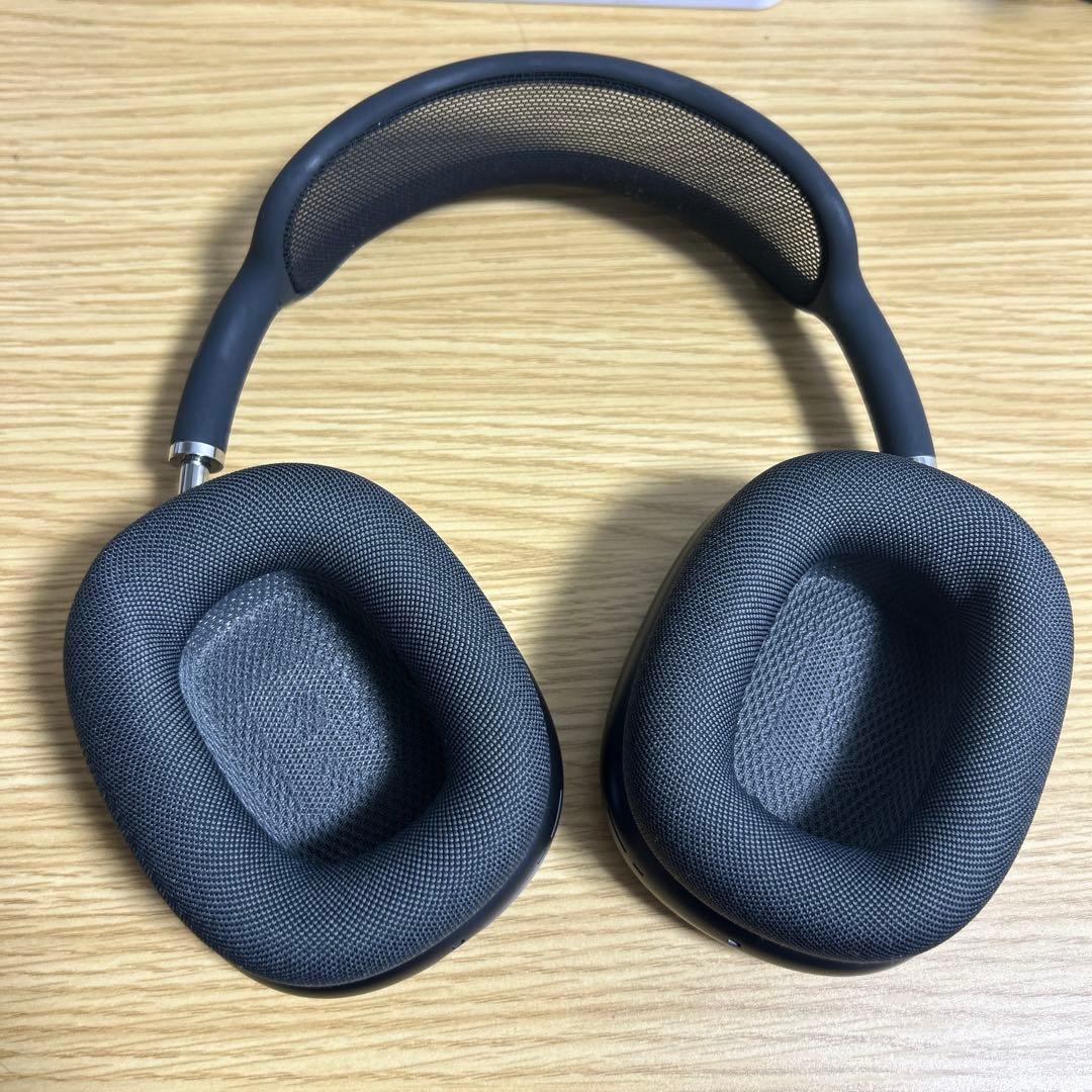 AirPods MAX midnight 箱、ケーブル付き