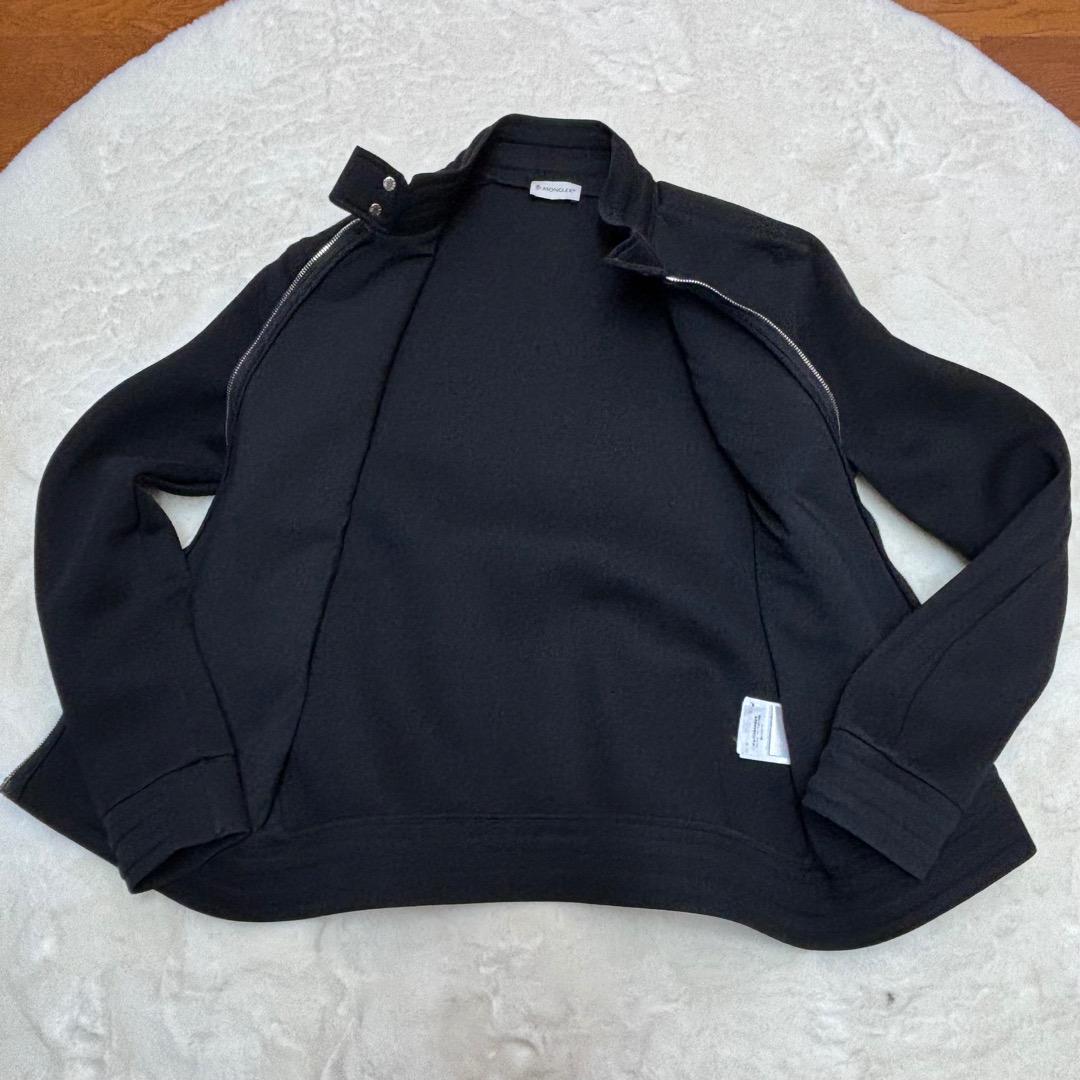 （美品）MONCLER　黒　シングルライダースジャケット 　L