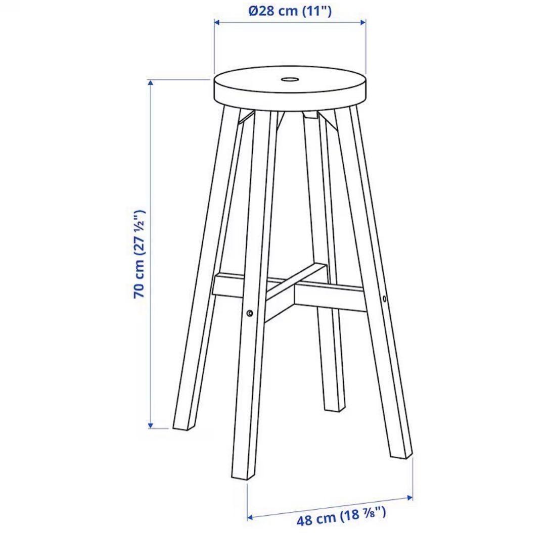 IKEA SKOGSTA スコグスタ バースツール スツール 椅子 廃盤品