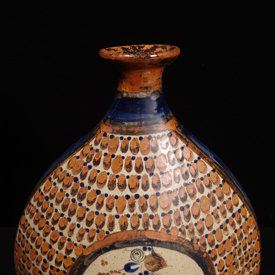 最終値下 ビンテージ トナラ焼 花瓶 メキシコ民芸 飾壷 置物