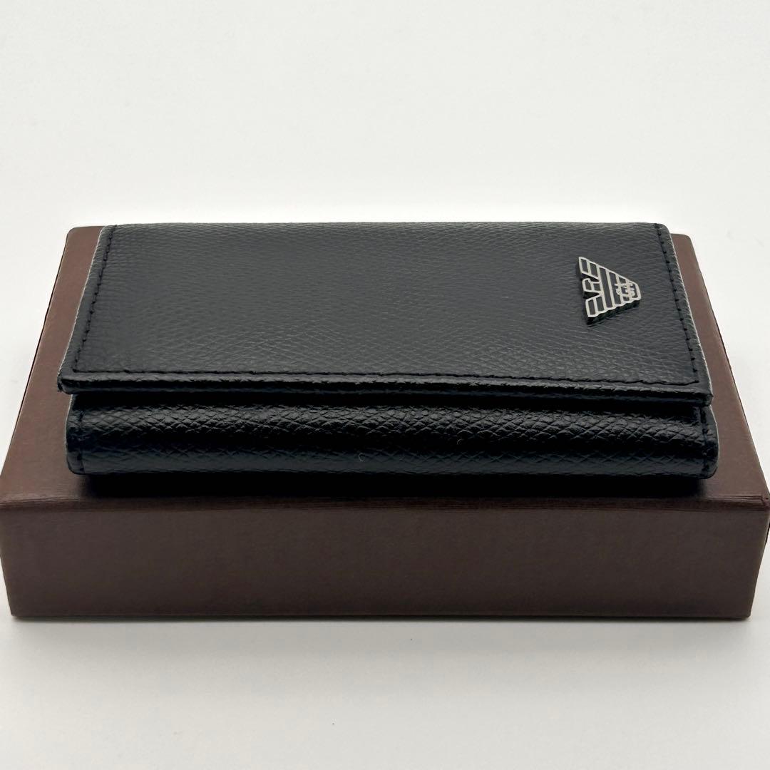美品✨ EMPORIO ARMANI アルマーニ 6連 キーケース ブラック