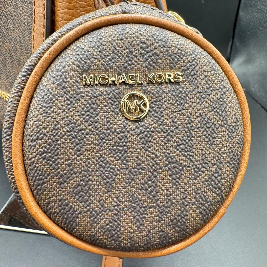 未使用級✨マイケルコース ショルダーバッグ 2way MK柄 レザー