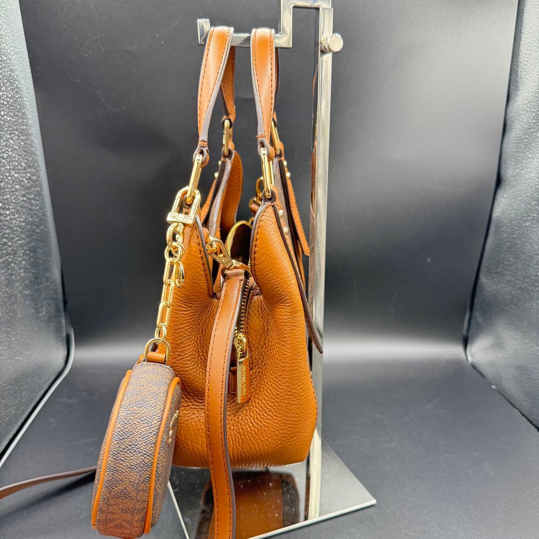 未使用級✨マイケルコース ショルダーバッグ 2way MK柄 レザー