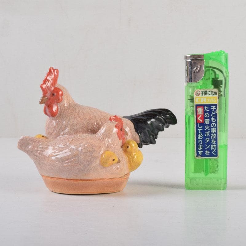 もちぽよい　萩焼　十二世　坂高麗左衛門作　酉香合　共布共箱　V　8767