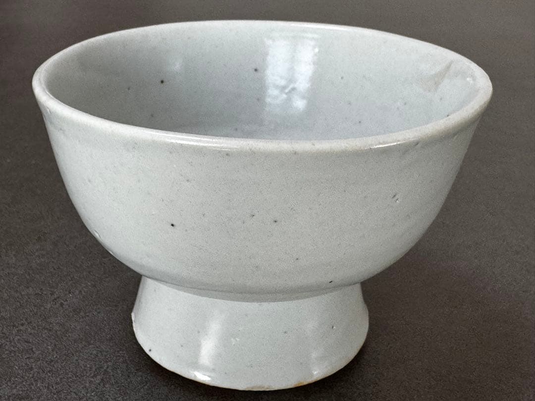李朝　白磁台鉢