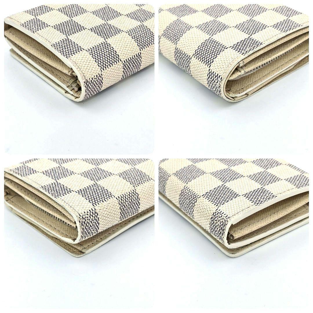 【新型】 ルイヴィトン ポルトフォイユ トレゾール 折り財布 ダミエアズール