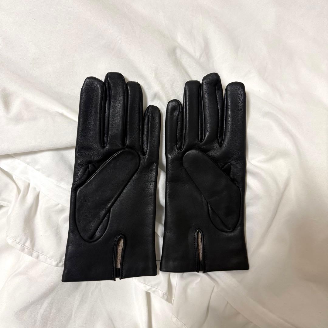 【DENTS】 レザーブラック手袋
