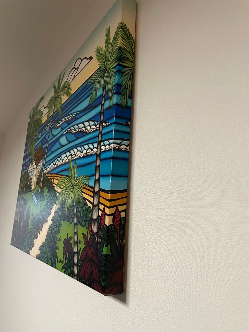 大判！ヘザーブラウンジクレーキャンバス絵画☆100枚限定・希少！ハワイで購入☆