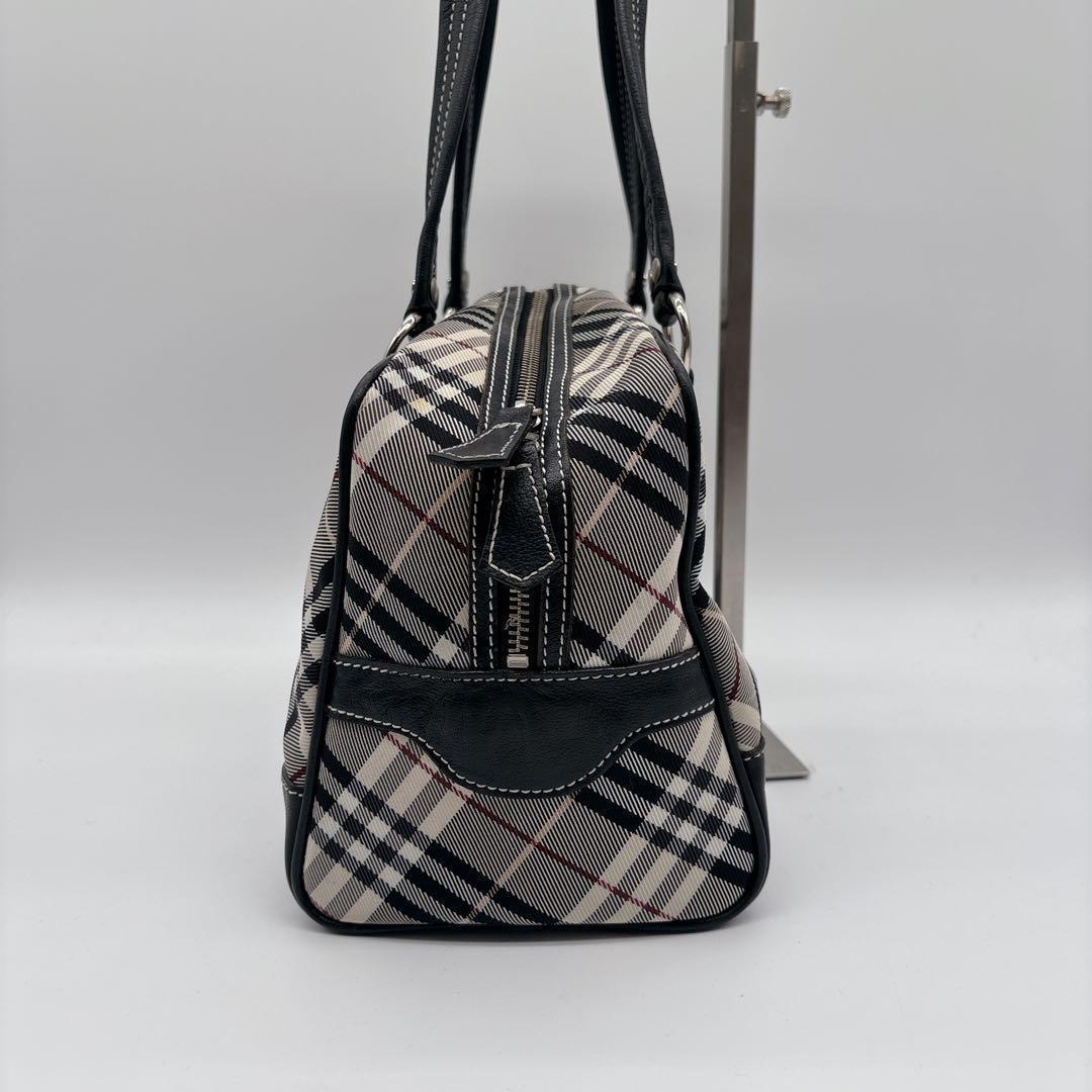 バーバリーブルーレーベル ミニボストン ノバチェック レザー ナイロン