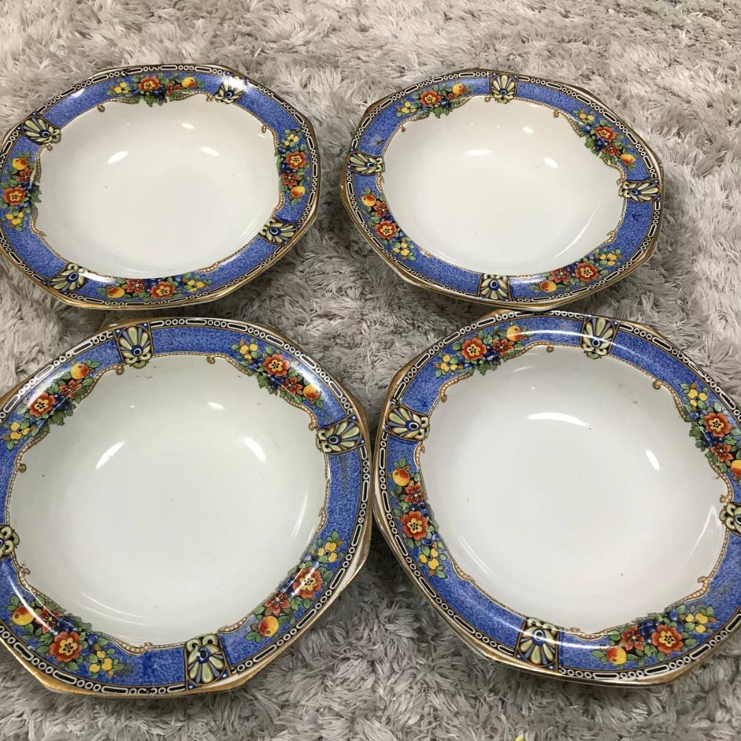 英国陶器　4枚セット R.H. Plant 19世紀？Tuscanウェッジウッド