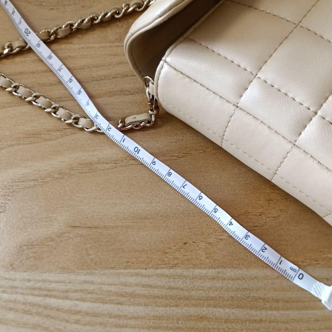 美品です CHANEL シャネル チョコバー チェーンショルダーバッグ ベージュ
