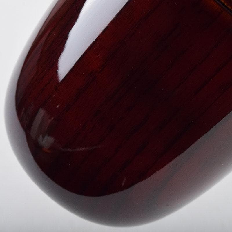 茶道具　輪島塗　蒔絵師　北浜宗貴作　﨔目すり　花丸文　長棗　共箱　M　R9323