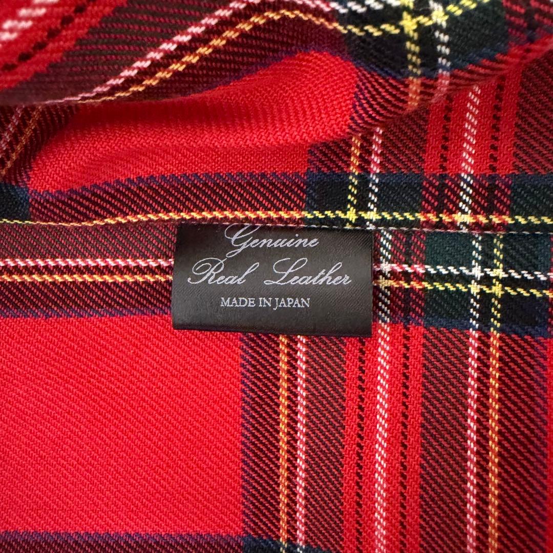 【日本製】666 ライダース　LJM-9TF ブラック　34 赤タータン