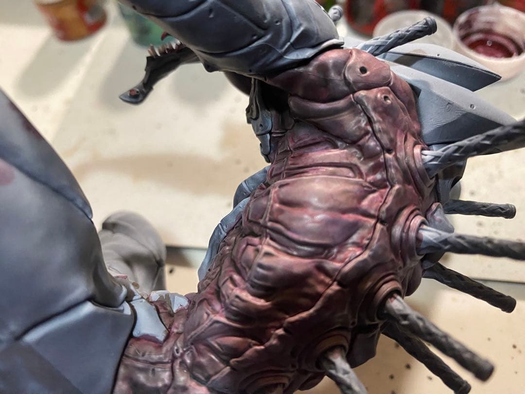 海洋堂，エバンゲリオン2号機獣化ビースト製作塗装完成品