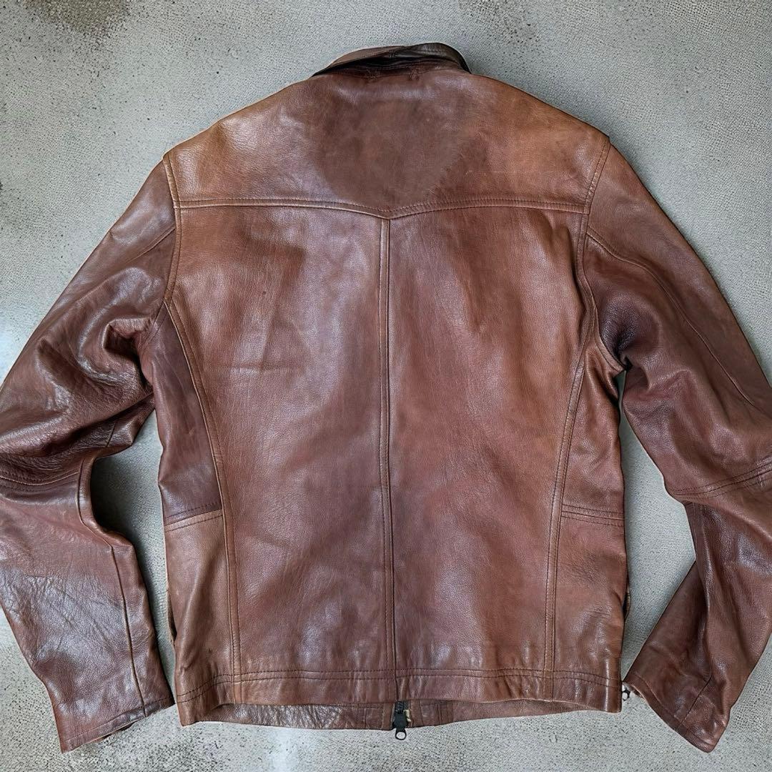 AVIREX★M ライダースジャケット レザージャケット シングル