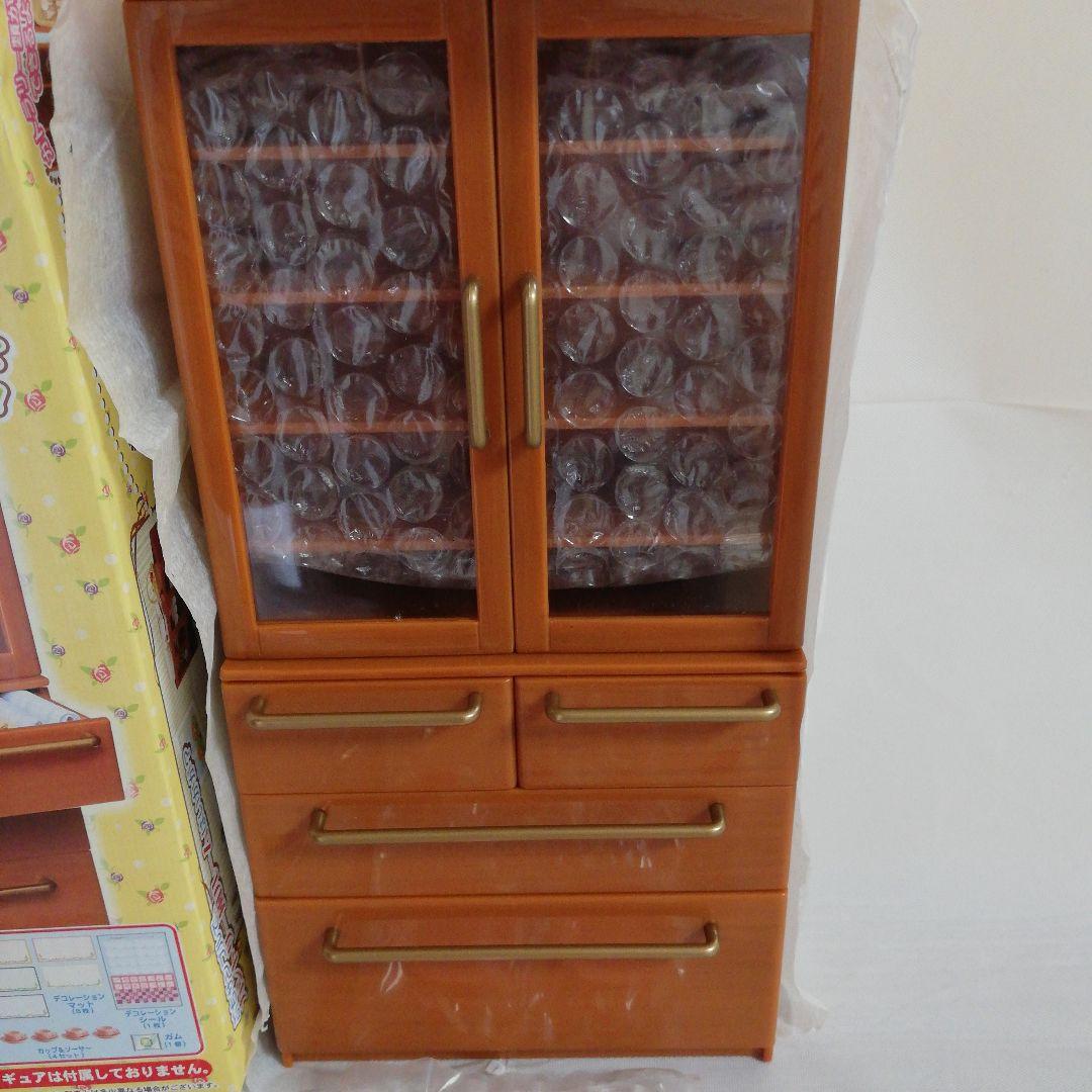 リーメント 食器棚 ぷちお台所 未使用品 木目(ダーク)