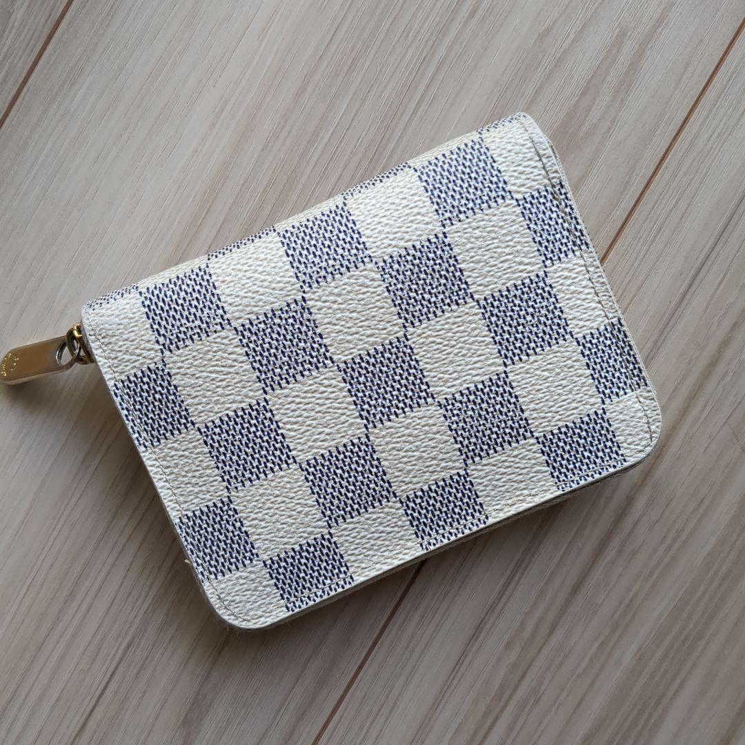 b*3様 ルイヴィトン ダミエ アズール ジッピー パース コンパクトウォ