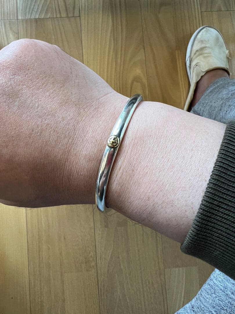 イーグル顔ブレス メタル付き フリーサイズ 美品