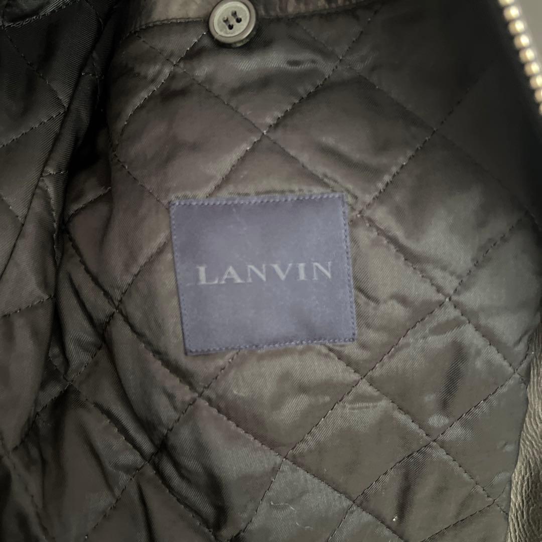 【最終価格】美品　LANVIN 最高級カーフ仕様　ライダース　48