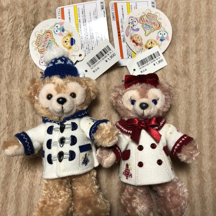 ダッフィー シェリーメイ イツクリぬいぐるみバッジ