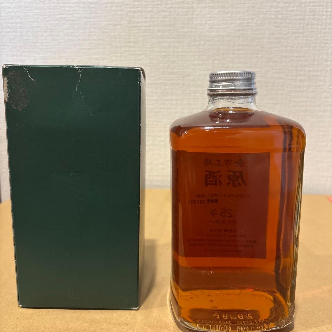 ニッカ　余市25年　北海道余市工場限定　シングルバレル　樽出し原酒25年　箱付
