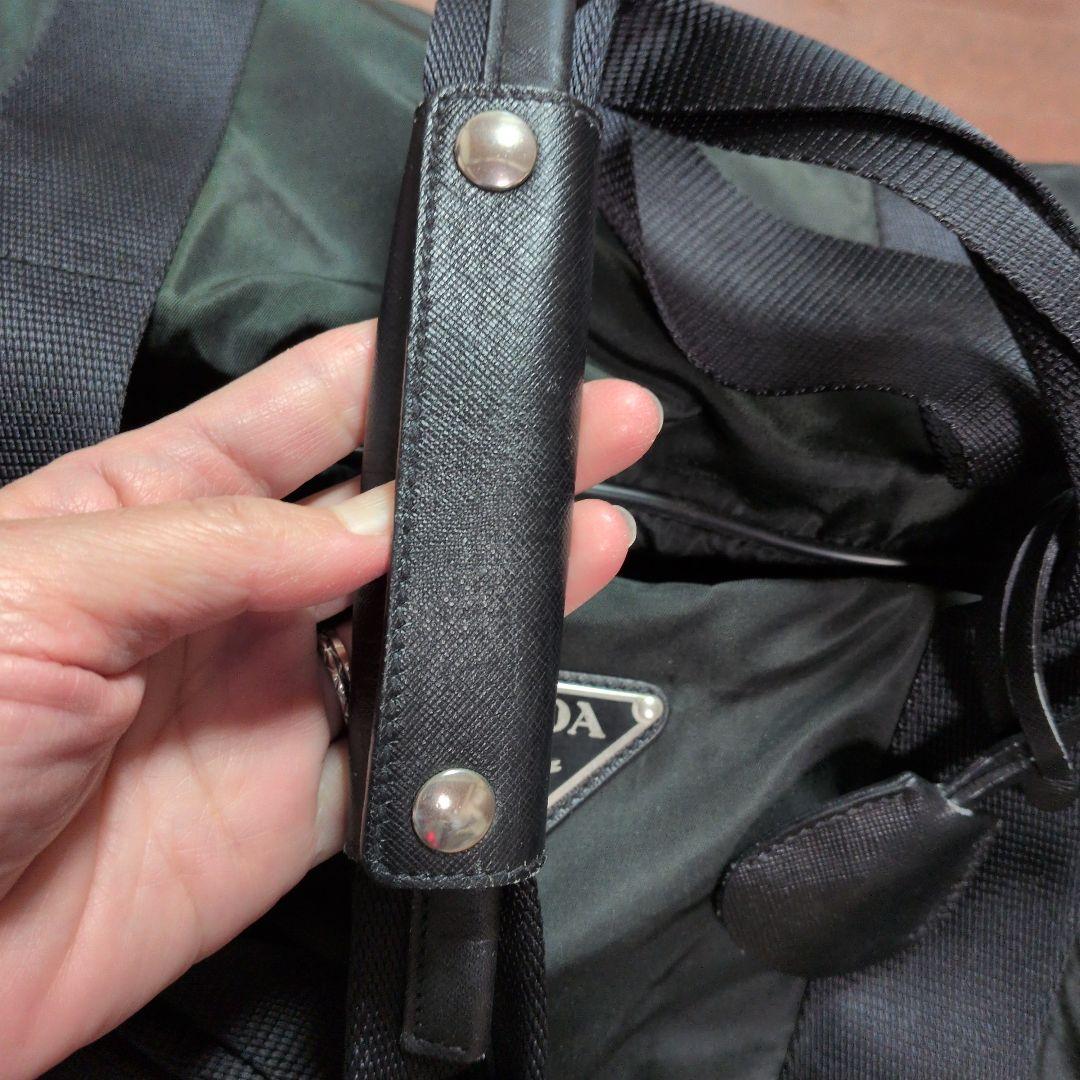 PRADA ボストンバッグ ブラック　難有りです