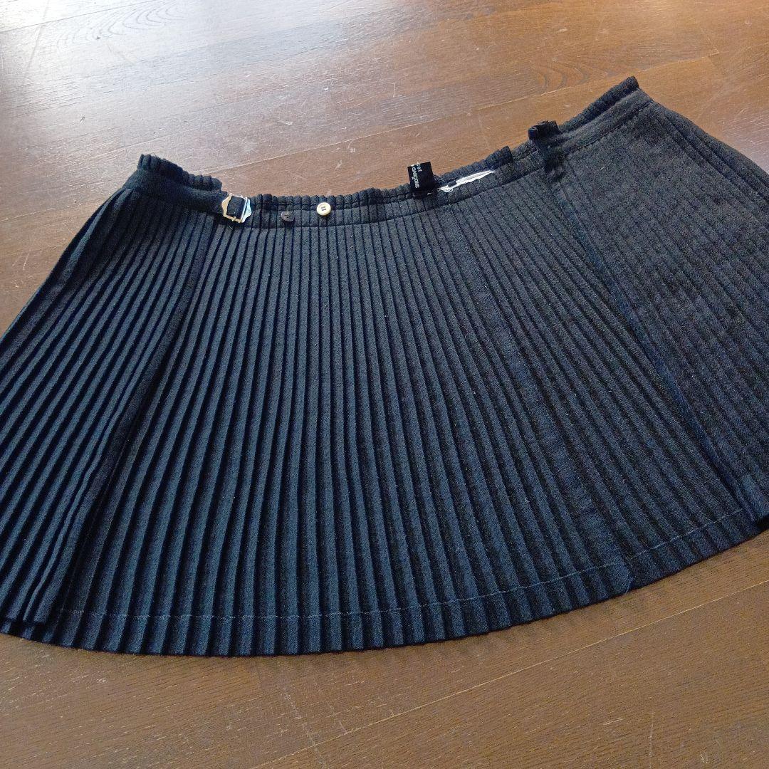 tricot COMME des GARCONS　 黒 プリーツスカート