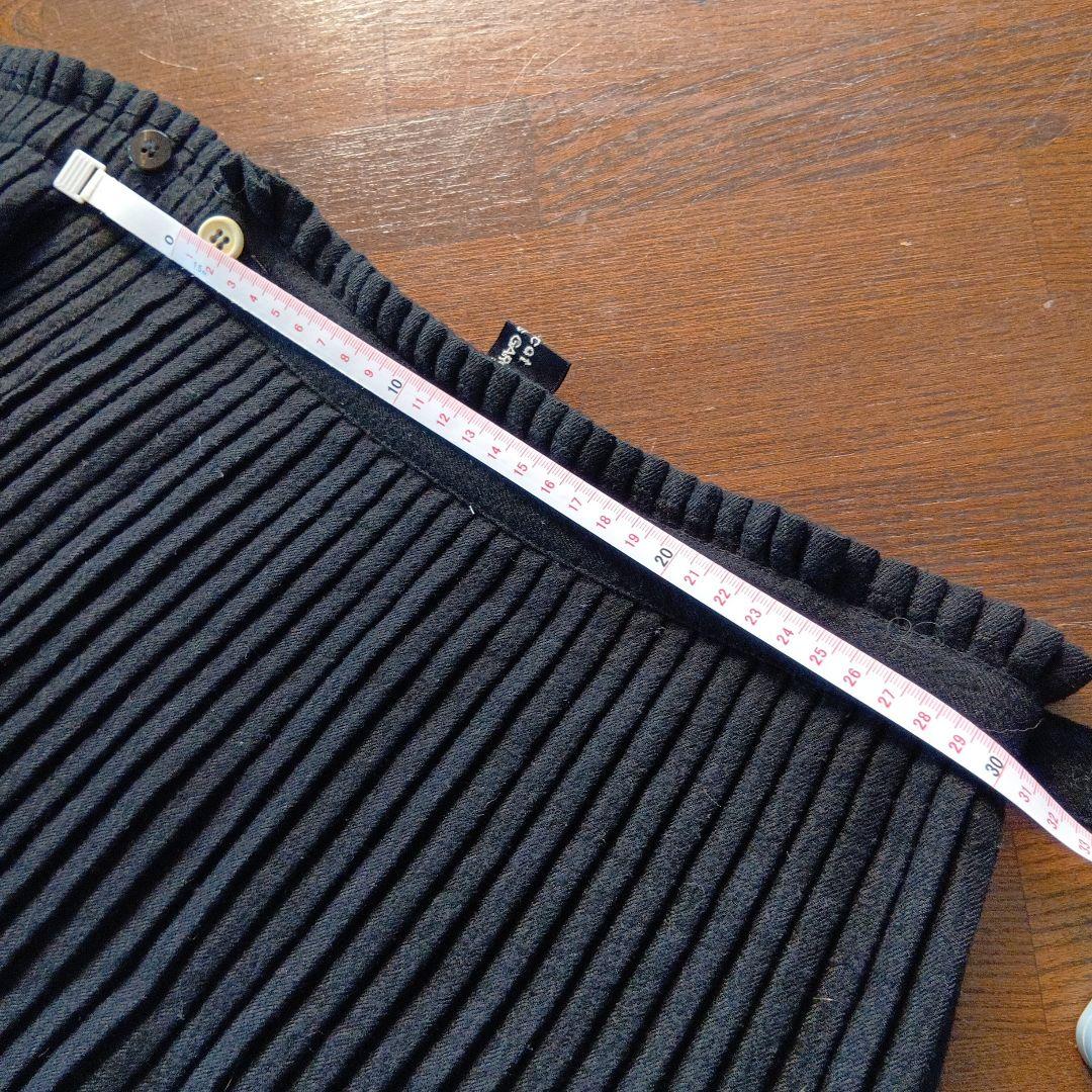 tricot COMME des GARCONS　 黒 プリーツスカート