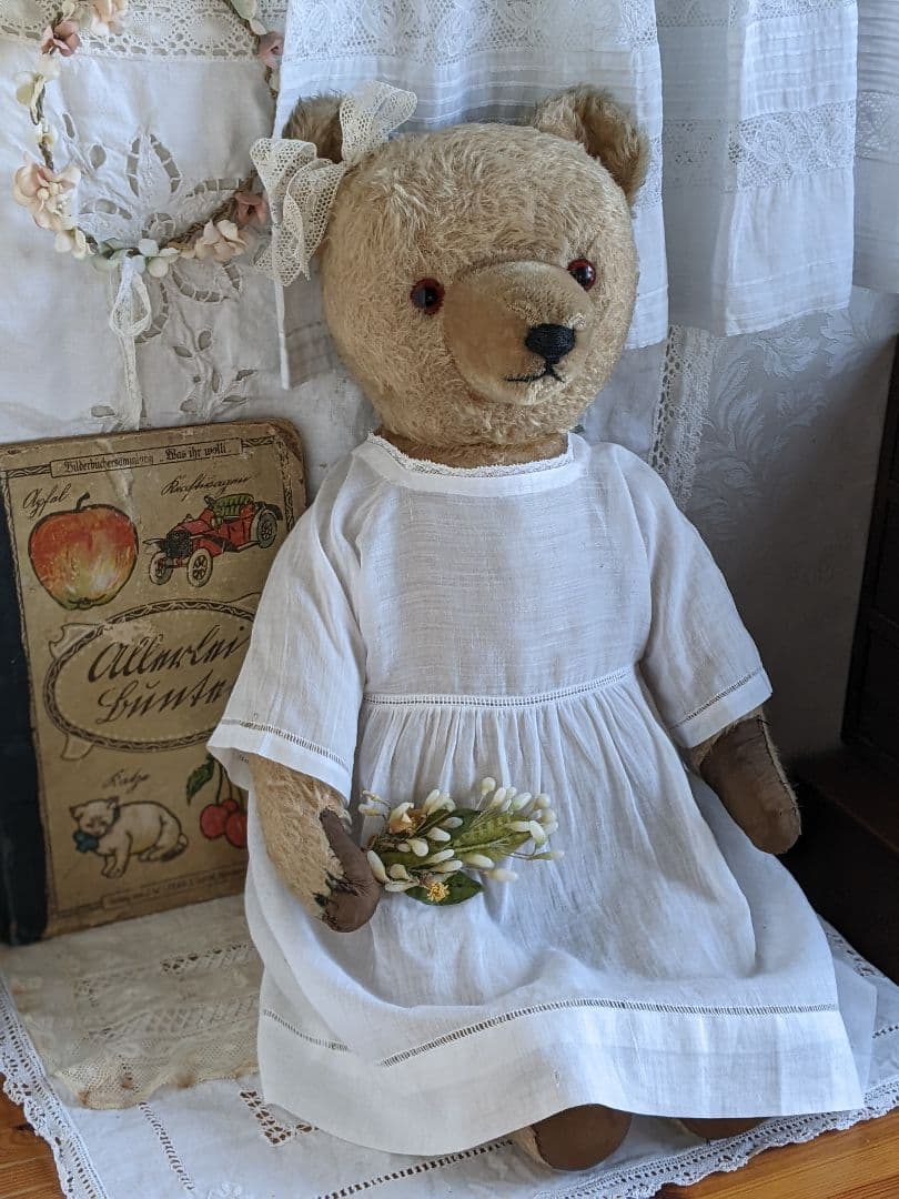 【h】アンティークベア　アンティークテディベア　ハーマン