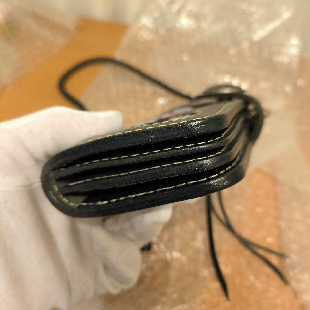 極美品　花山　デグナー　レザーウォレット長財布　京桜