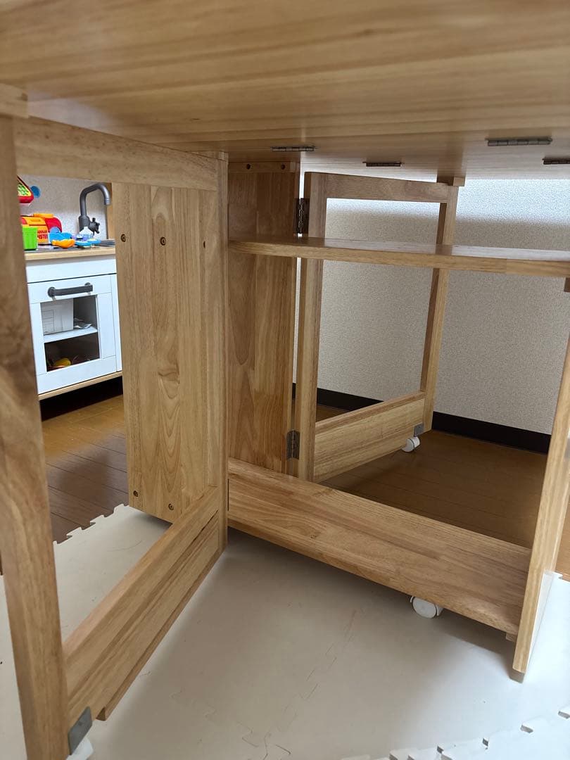 LOWYA(ロウヤ)　バタフライテーブル　折りたたみダイニングテーブル