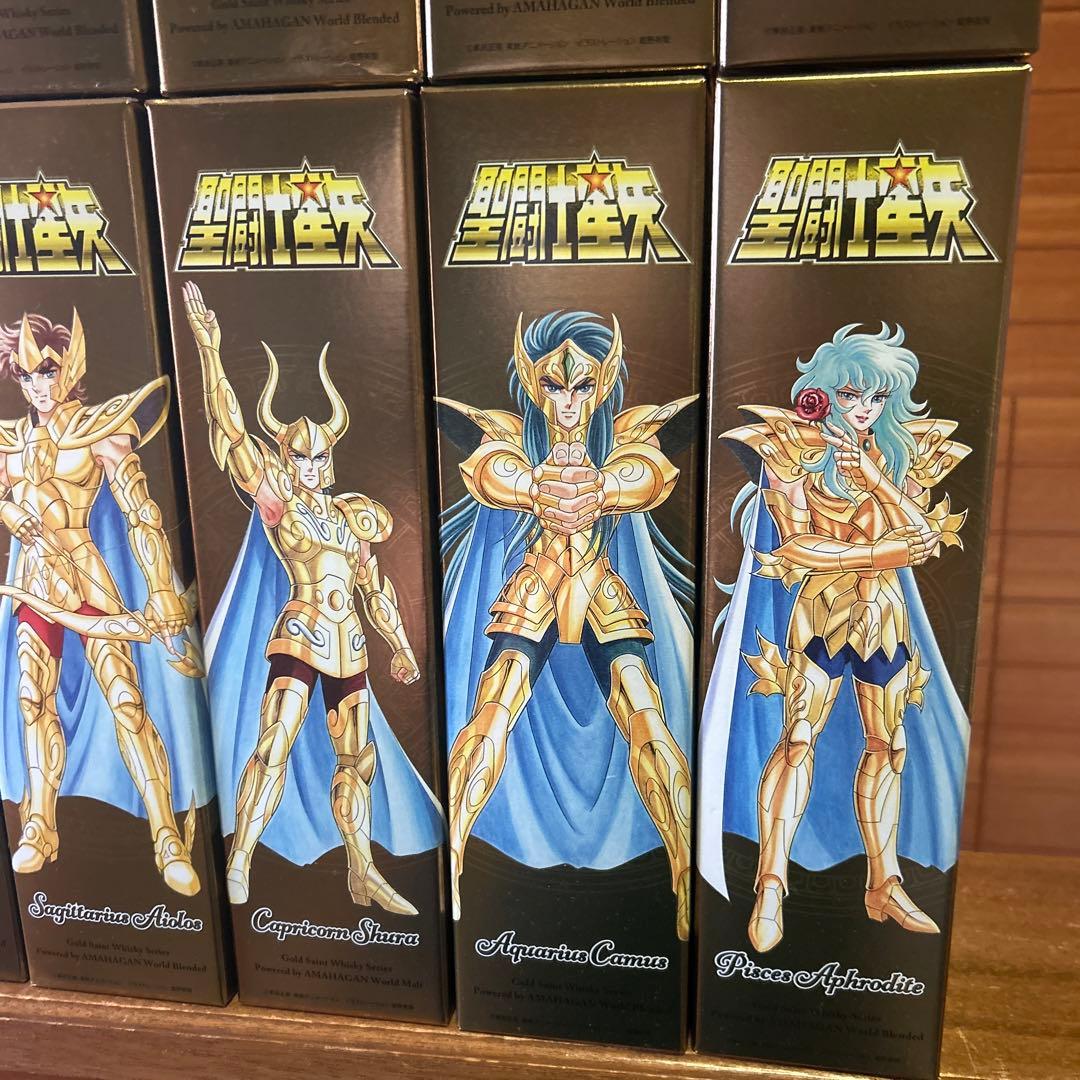 長濱蒸留所 × 聖闘士星矢 黄金聖闘士[ゴールドセイント] ウイスキー コンプ品