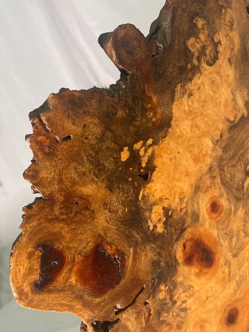 2519❣️ 花梨瘤 衝立 天然木 玉杢 花梨瘤杢