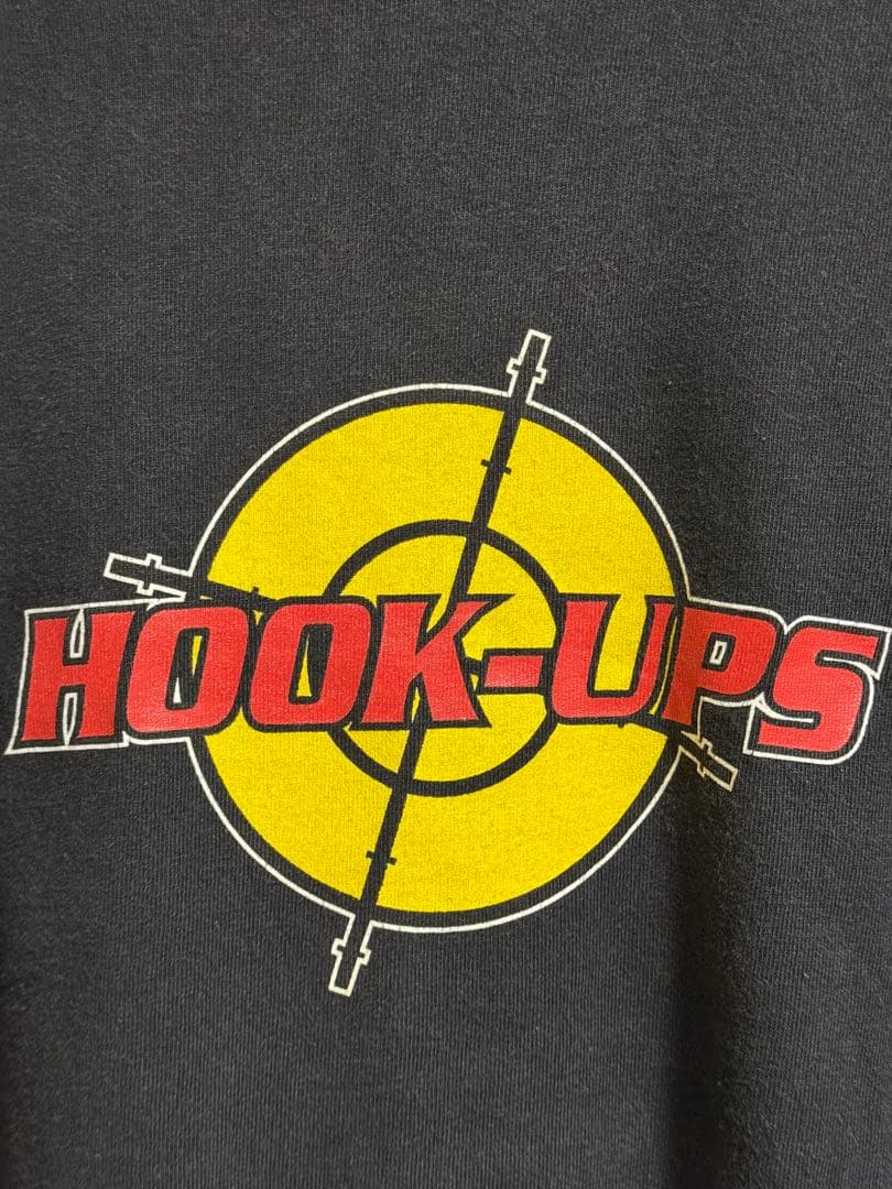 Y*様 HOOK-UPS 90s Tシャツ XL 黒 USA製 古着