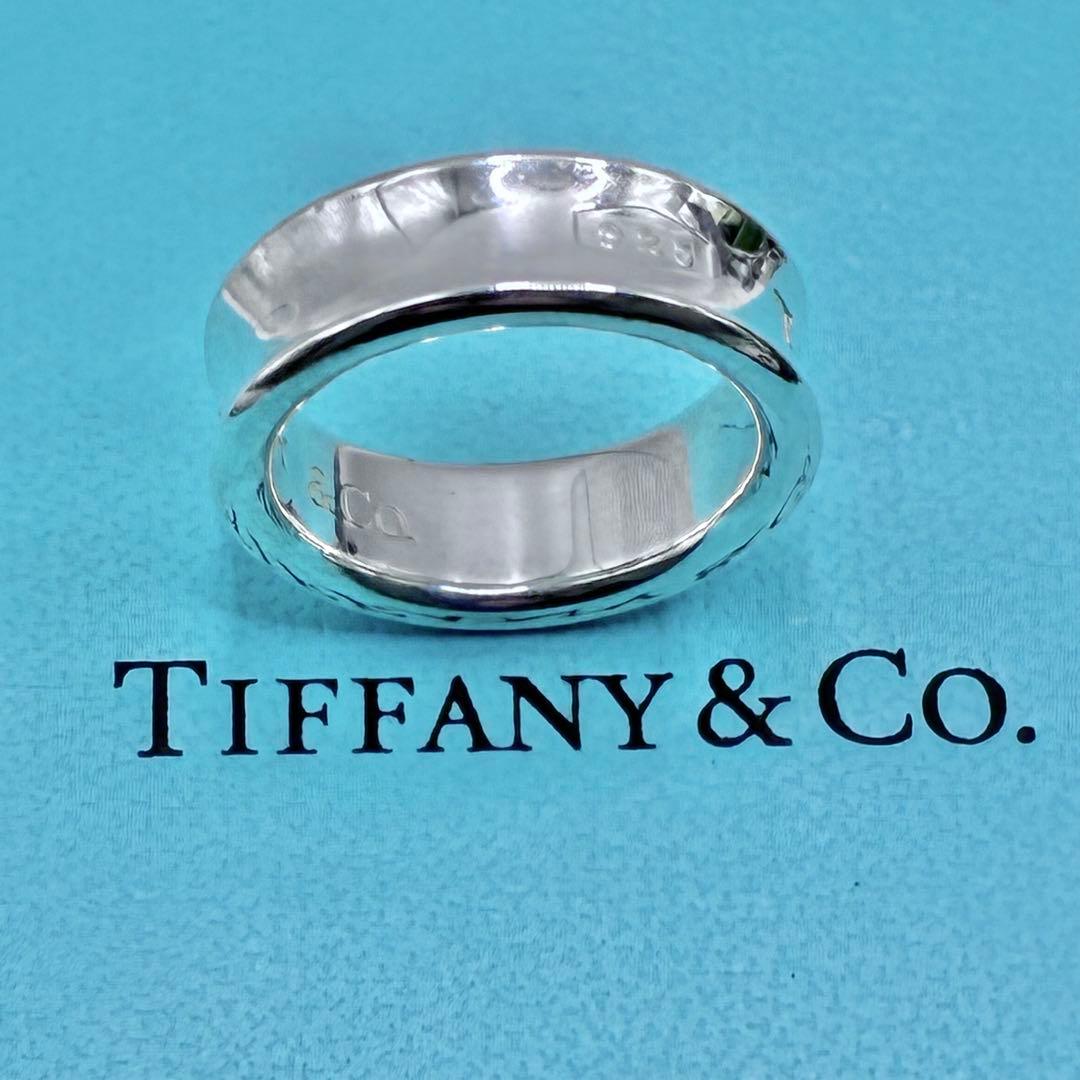 【極美品】ティファニー　13号　ナロー　リング　1837　シルバー