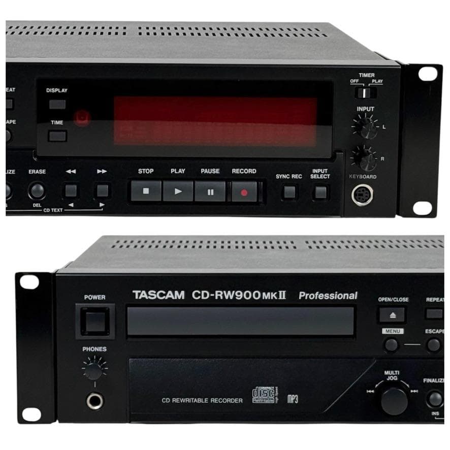 ◆CD録音履歴3時間◆TASCAM CDレコーダー CD-RW900MK2