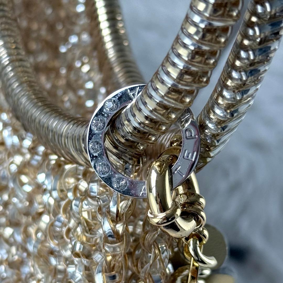 【お値下げ】極美品✨アンテプリマ ワイヤーバッグ ゴールド チャーム•ミニポーチ