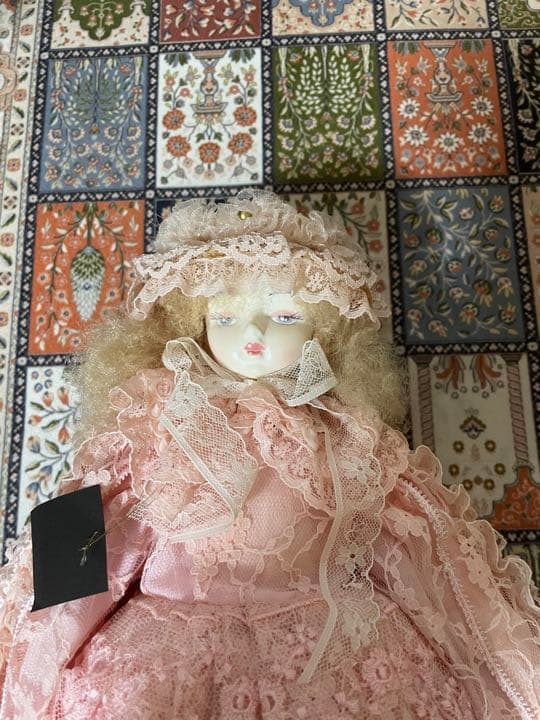 フランス人形　ビスクドール　着せ替え人形　タグ付