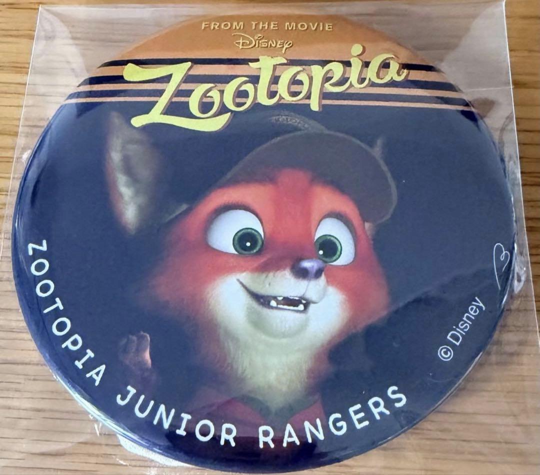 ズートピア 幼少期 ニック スタンド付き缶バッジ 希少品