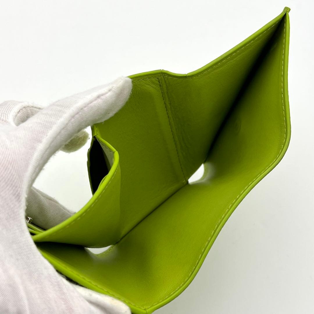 【希少カラー】LOEWE アナグラム トライフォールド ウォレット 三つ折り財布