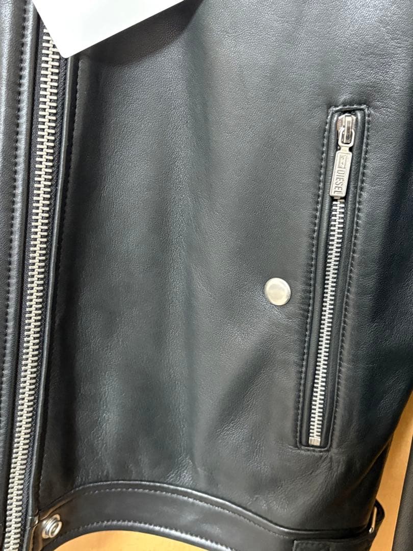 【未使用品】ディーゼル　シングルライダース　シープスキン　Mサイズ