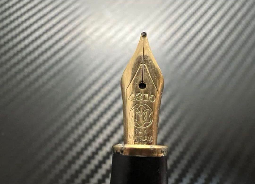 美品 モンブラン 万年筆 144 M ブラック 全金 14金ペン先