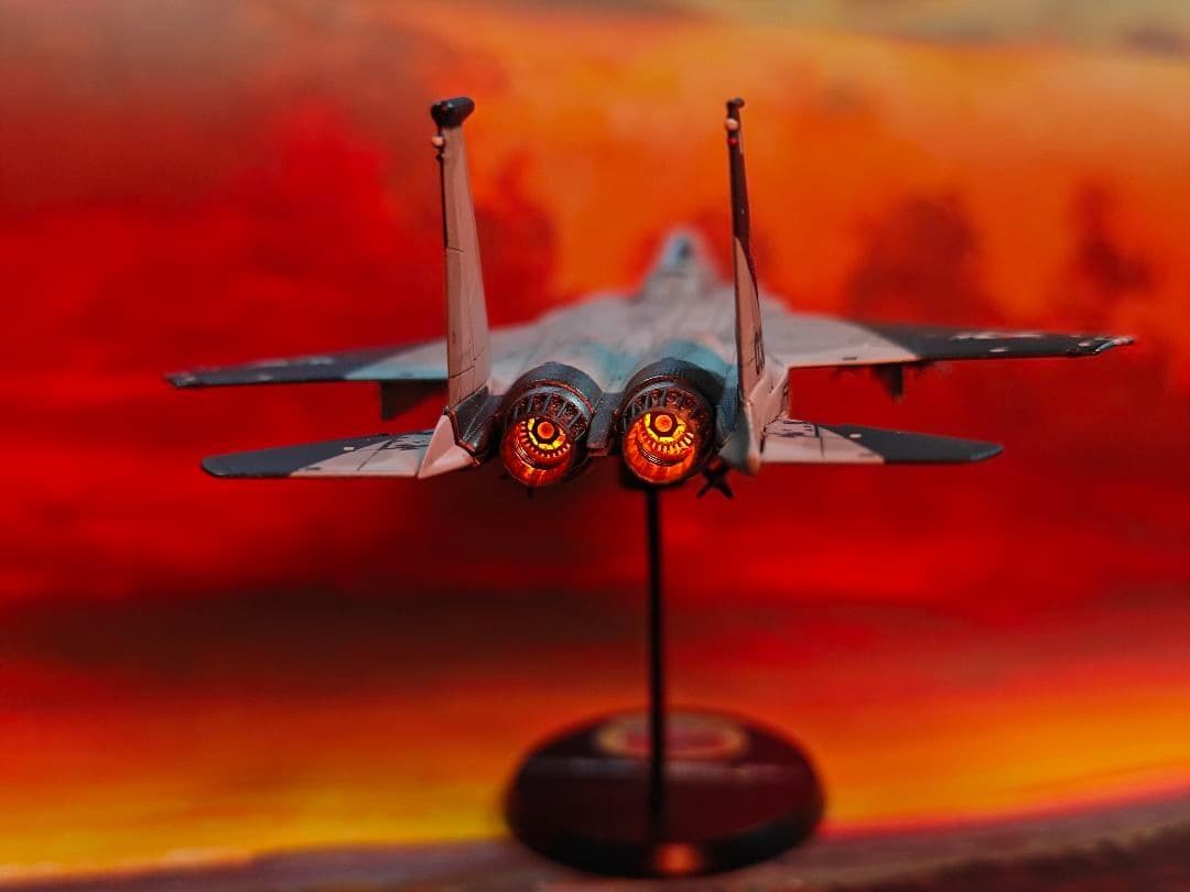 1/144 電飾改造 完成品 F-15c PLSL付き サイファー 円卓の鬼神