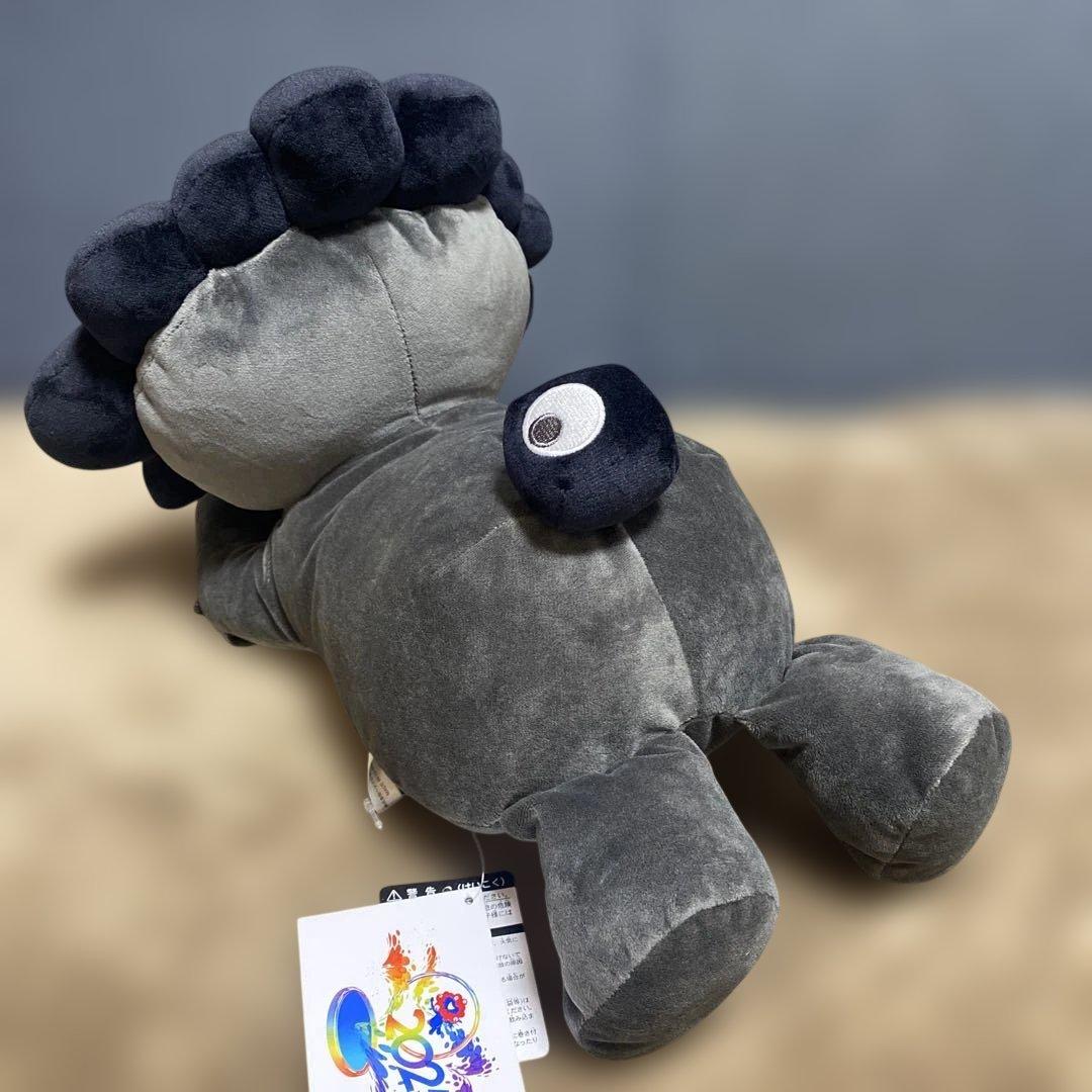 関西万博 黒ミャクミャク 這型ぬいぐるみ ブラック L